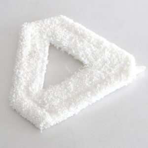 White Microfiber Cloth with Velcro, 330 x 150 mm (for Triangular Brushes)